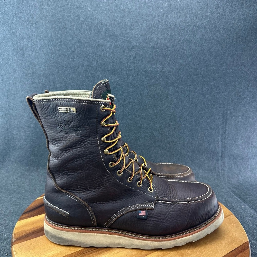 Thorogood 804-3800 Men's 8" Leather Moc Steel Toe Safety Boots 12EE Waterproof